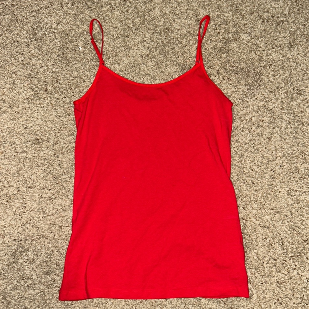 RED skintight cami tank